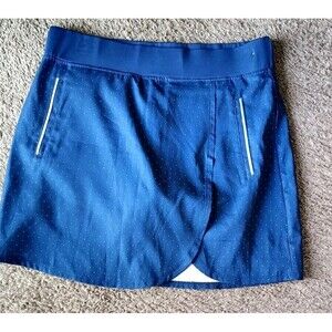 Pebble Beach Dry Luxe Performance Skort Skirt Medium Blue